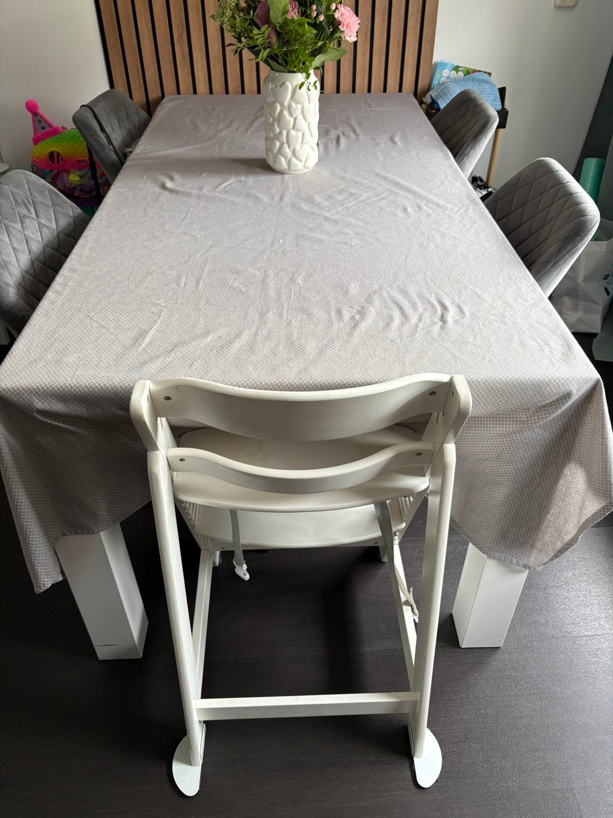 Gratis eetkamertafel, Huis en Inrichting, Ophalen, Gebruikt, 50 tot 100 cm, Vijf personen of meer
