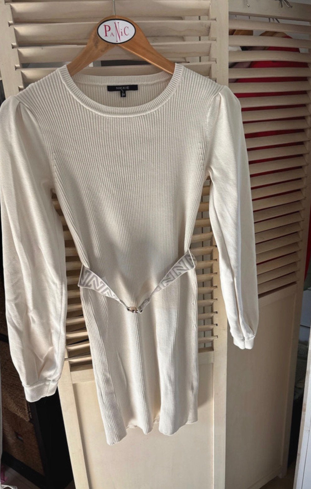 Nikkie plum dress / Nikkie jurk, Zwart, Ophalen of Verzenden, Zo goed als nieuw, Maat 36 (S)