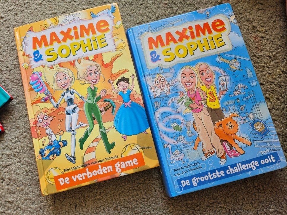 Maxime & Sophie De grootste challenge ooit & De verboden gam, Boeken, Ophalen of Verzenden, Zo goed als nieuw