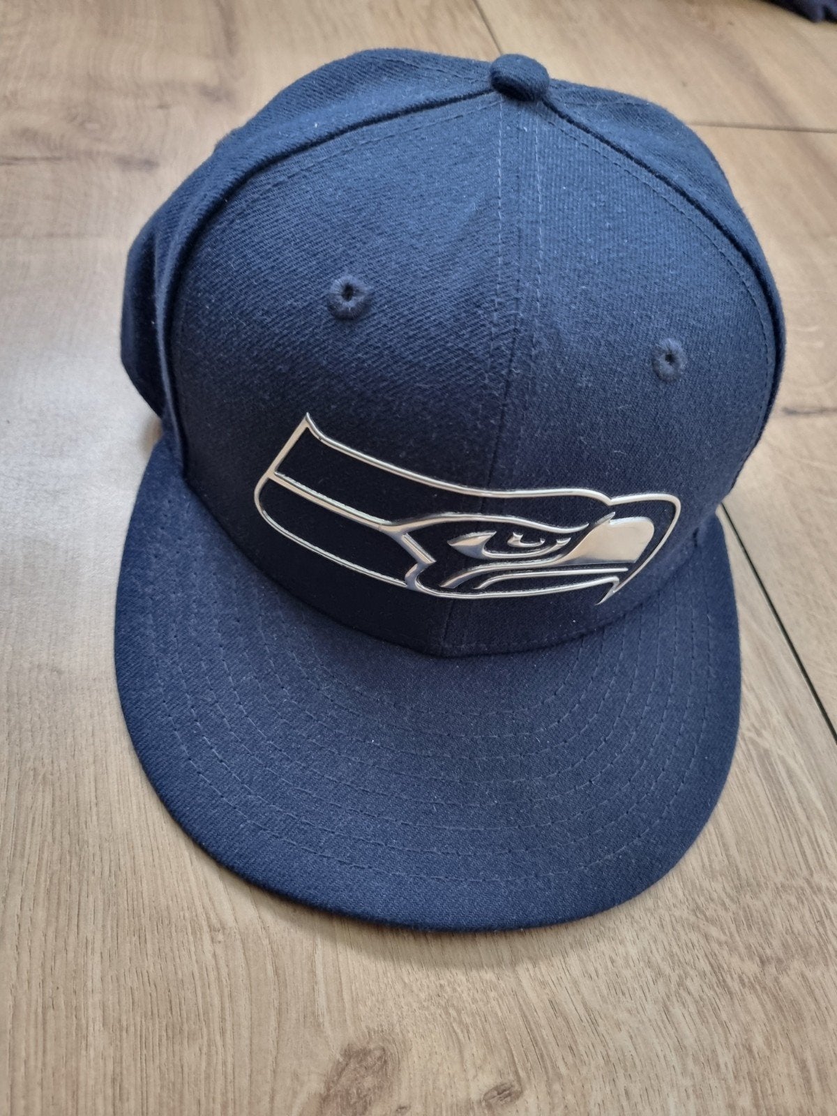 New Era 59Fifty Seattle Seahawks Pet - Maat 7 1/4, Ophalen of Verzenden, Zo goed als nieuw, New Era, Pet