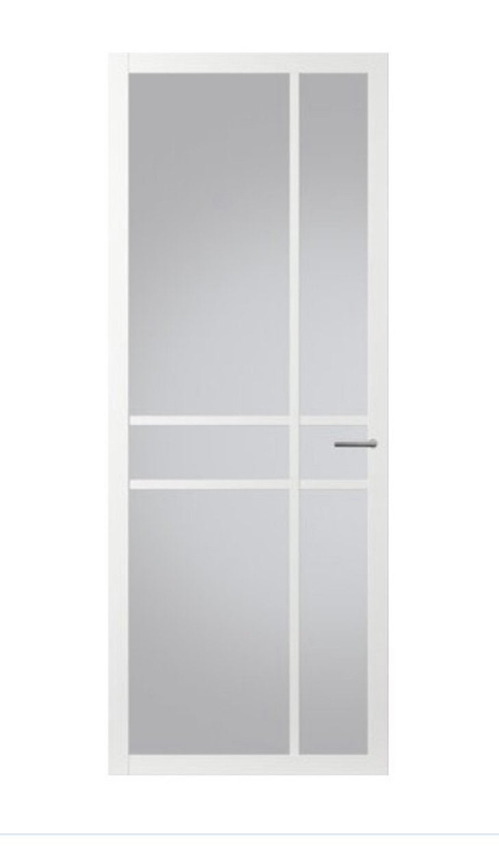 Gezocht witte binnendeur 93 x 211,5 opdek rechtsdraaiend., Doe-het-zelf en Verbouw, Deuren en Horren, Ophalen, Nieuw, Binnendeur