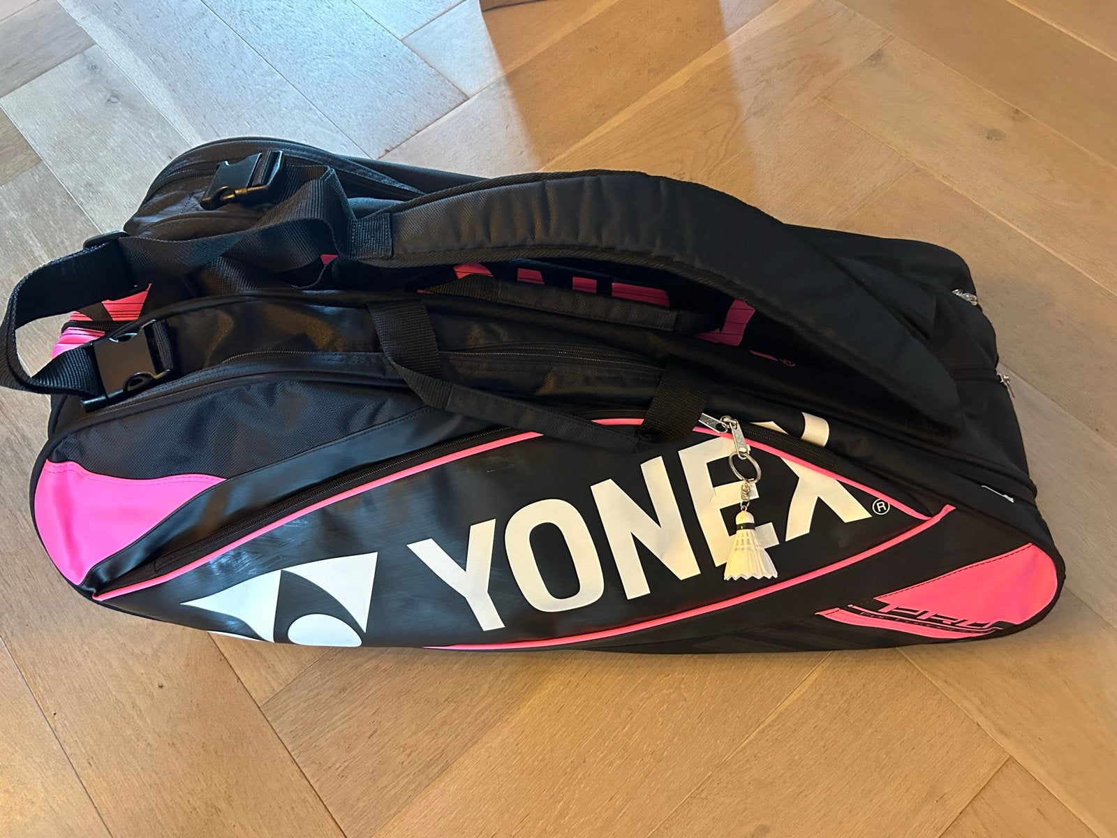 Yonex badminton tas - Zwart/Roze, Sport en Fitness, Ophalen of Verzenden, Zo goed als nieuw, Tas