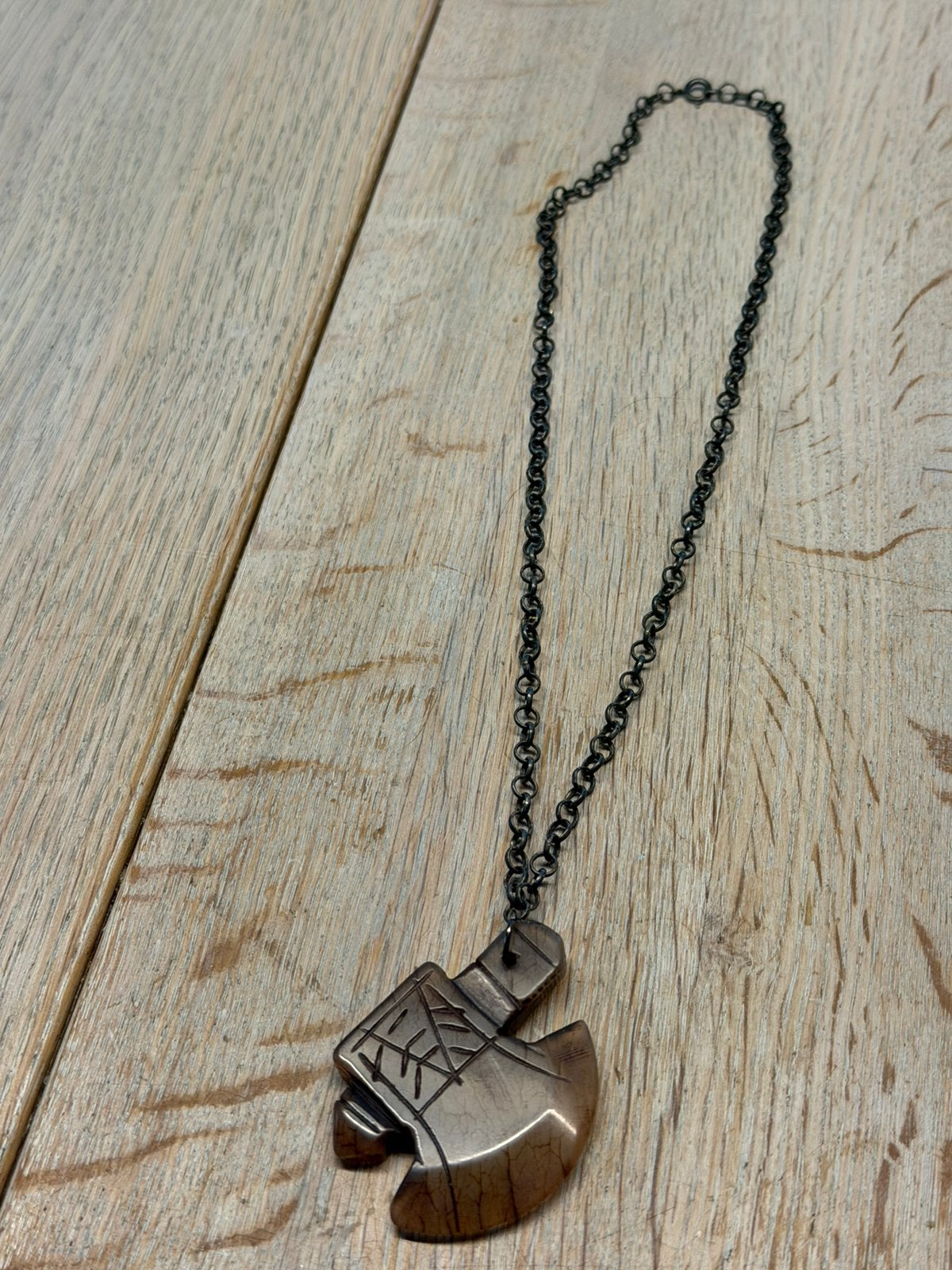 Ketting met agaat natuursteen, Ophalen of Verzenden, Zo goed als nieuw, Steen of Mineraal