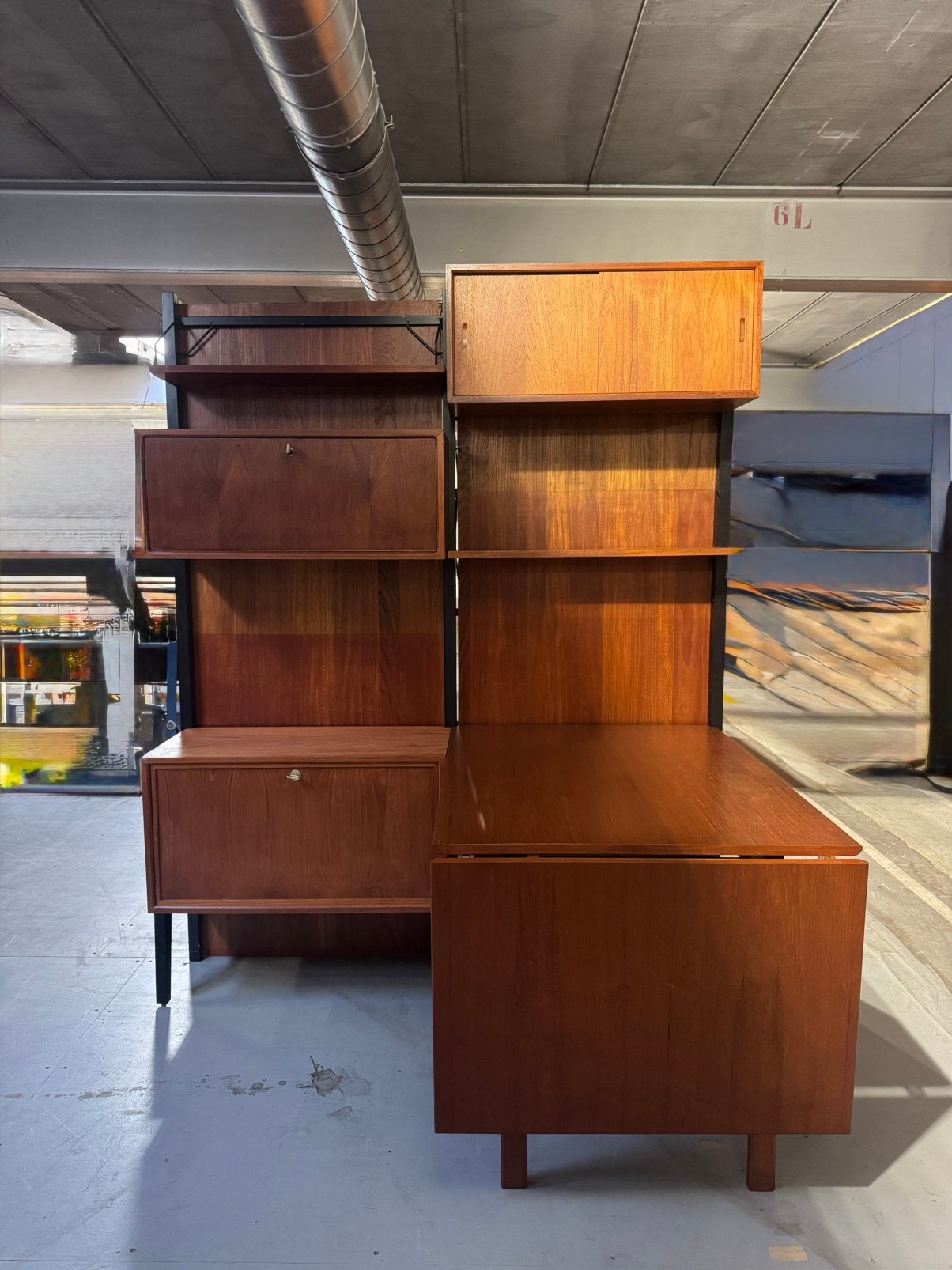 Poul Cadovius by Royal System vintage modulair wandsysteem, Huis en Inrichting, Kasten | Wandmeubels, Ophalen of Verzenden, Zo goed als nieuw