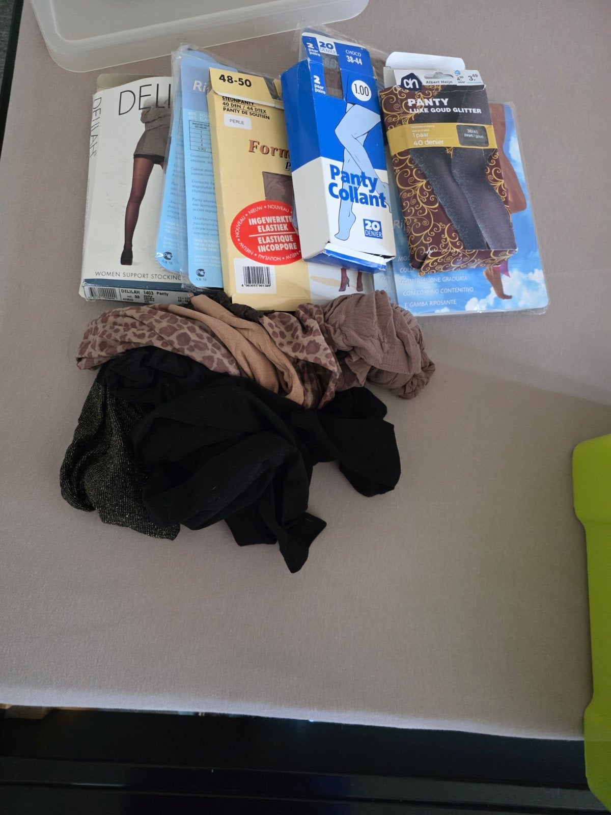 Panty's, leggings en shirts pakket, Zwart, Diverse, Overige maten, Ophalen of Verzenden