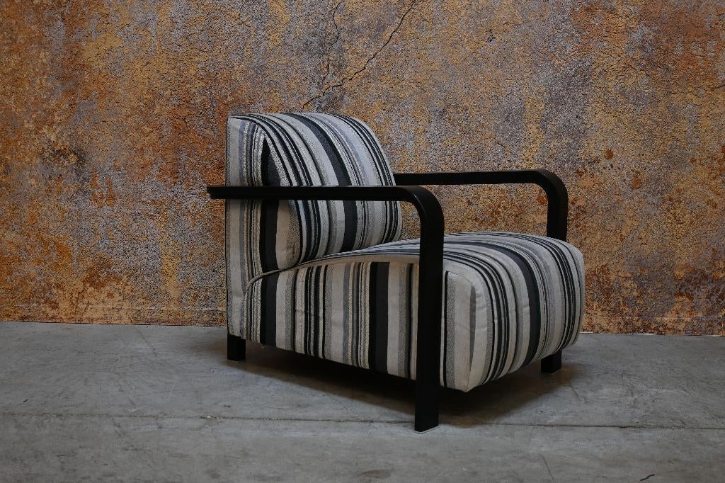 ZGANieuw fraaie stoffen Leolux Hemmingway design fauteuil, Huis en Inrichting, Leolux, Leolux, 75 tot 100 cm, Ophalen of Verzenden