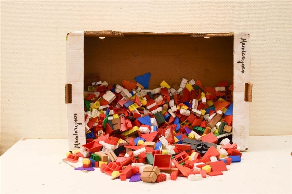 Bouwsteentjes door elkaar 47642, Ophalen of Verzenden, Gebruikt, Jongen