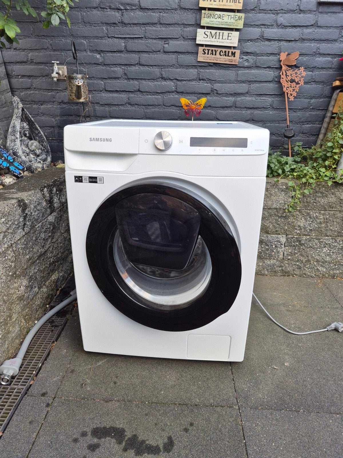 Wasmachine Samsung 9 kilo, Ophalen, 1200 tot 1600 toeren, Gebruikt, Minder dan 85 cm