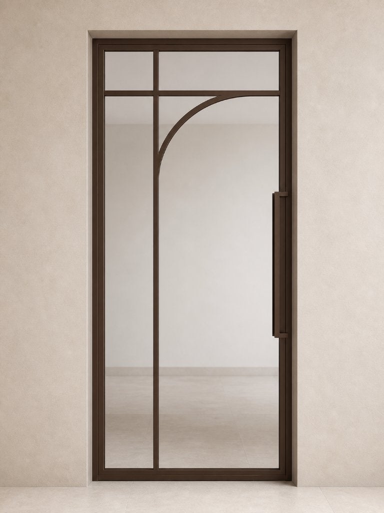 NIEUW: Bronzen taatsdeur met boog en kruisvlak, 80 tot 100 cm, 215 cm of meer, Binnendeur, Nieuw