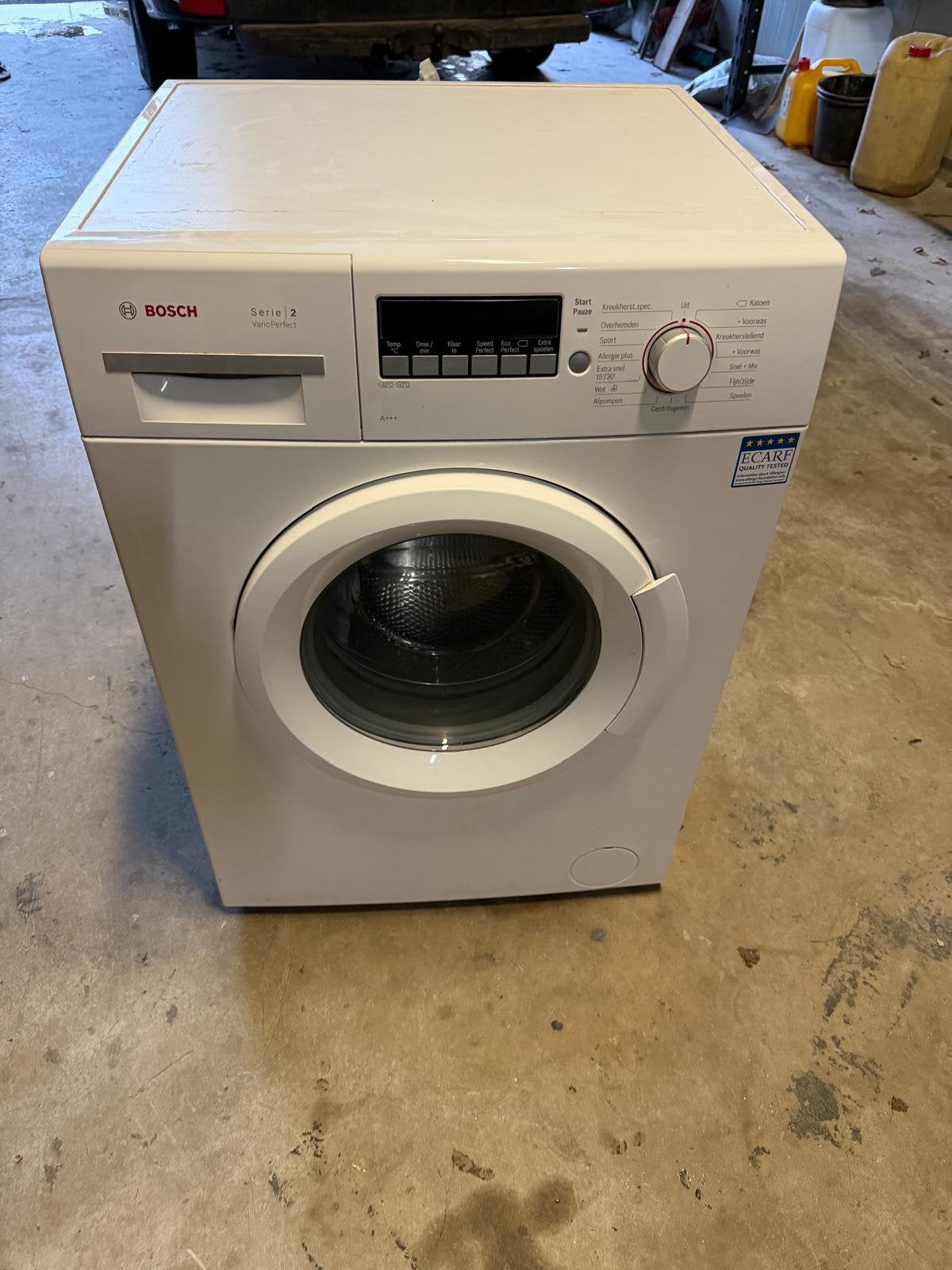 Wasmachine Bosch A+++, Witgoed en Apparatuur, Wasmachines, 6 tot 8 kg, 85 tot 90 cm, 1200 tot 1600 toeren, Ophalen