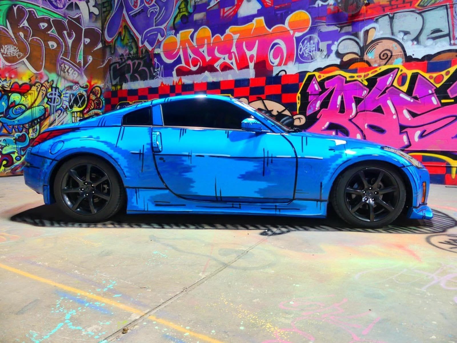 art car laten spuiten comic graffiti, Ophalen of Verzenden