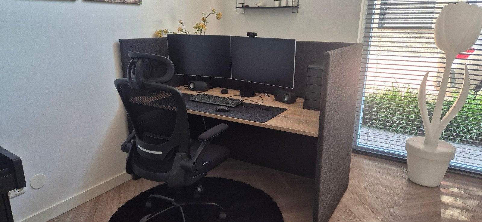 Bureau/werkplek 1.60 x 0,80, Huis en Inrichting, Bureaus, Ophalen, Zo goed als nieuw