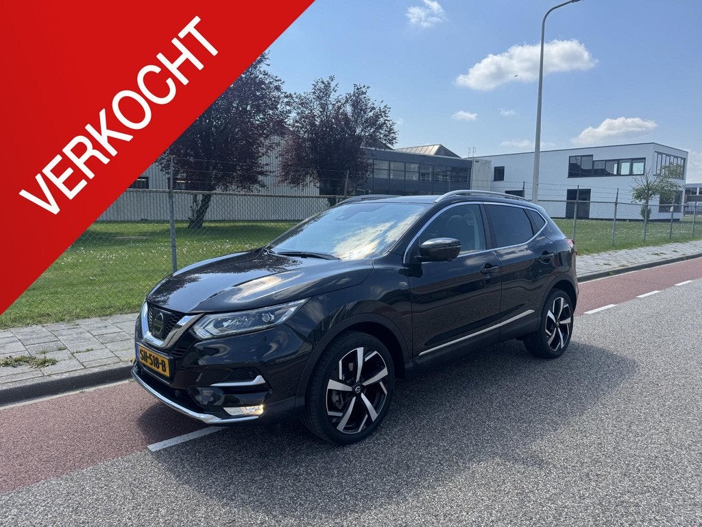 Nissan Qashqai 1.2 Tekna + Org NL/Dealer OH/2e eigenaar/Trek, Gebruikt, 4 cilinders, 116 pk, Zwart