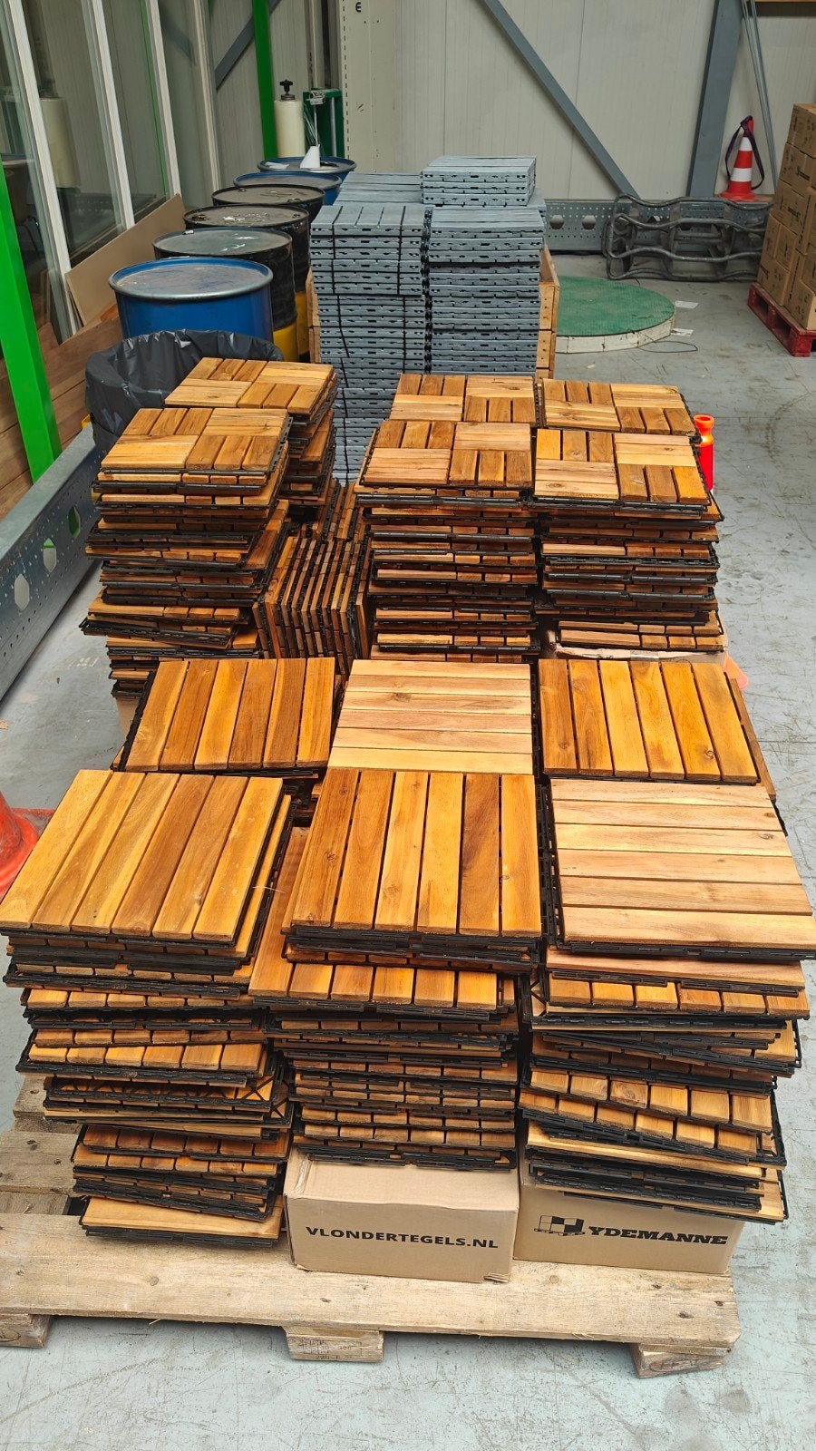 Partij Acacia Balkontegels Kliktegels, Lijkt op Ikea Runnen, Tuin en Terras, Info@ydemanne.nl, Nieuw, Ophalen of Verzenden, Vlondertegels.nl - Ydemanne