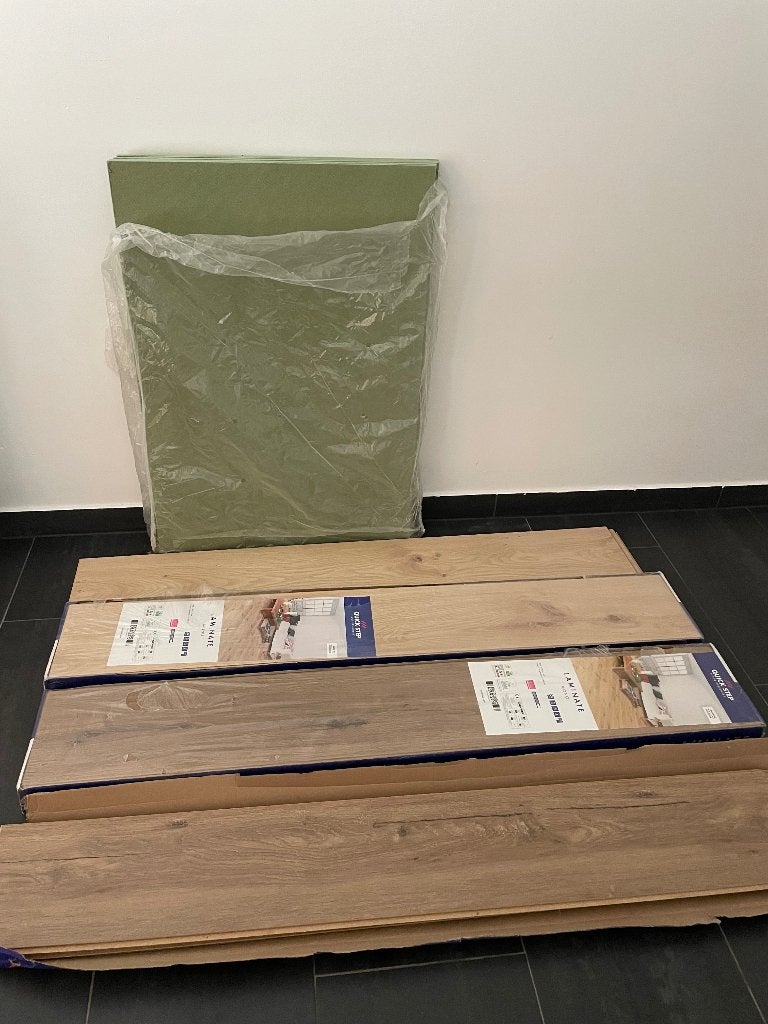 GRATIS Restpartij Quick Step Laminaat Mono en ondervloer, Ophalen, Overige materialen, 50 tot 150 cm, Nieuw
