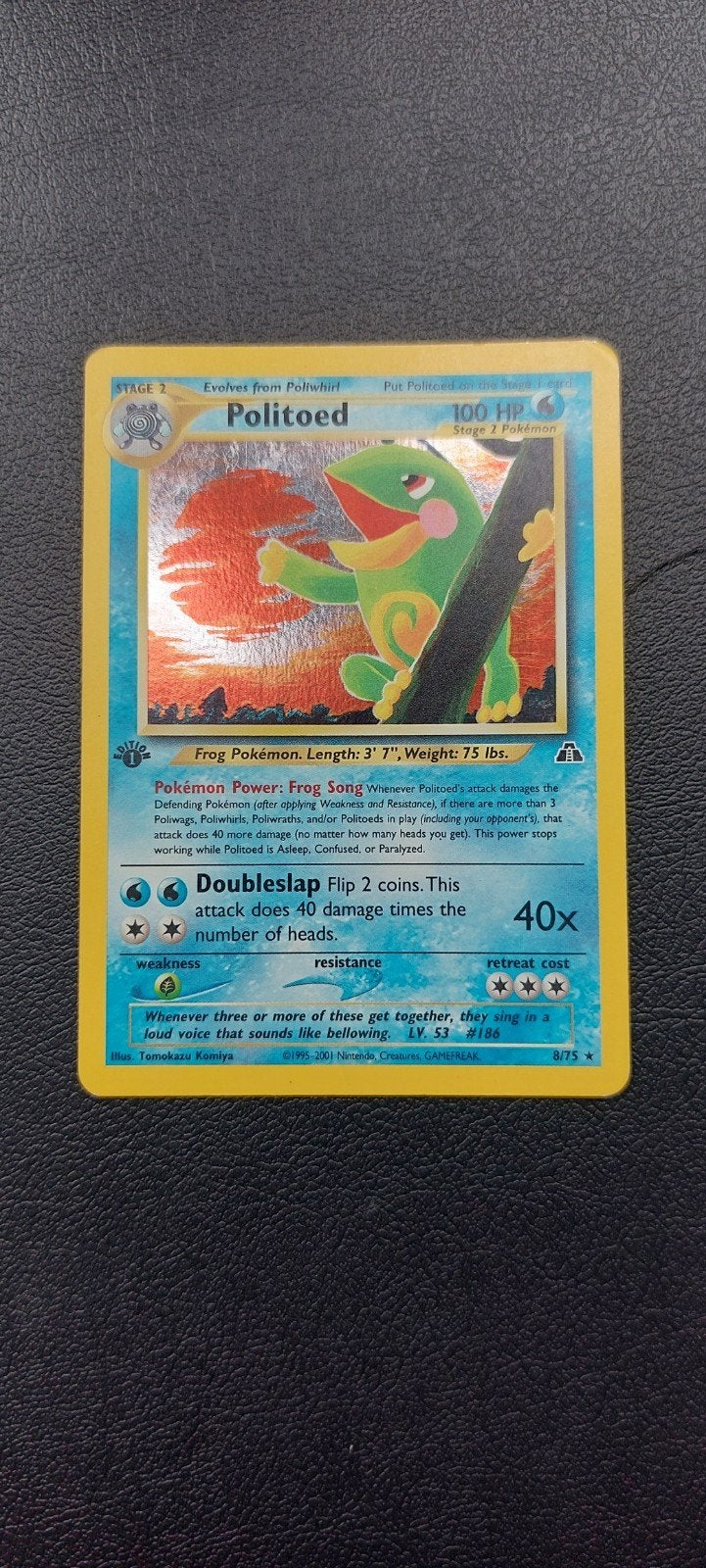 Politoed 1st edition, Ophalen of Verzenden, Losse kaart, Foil