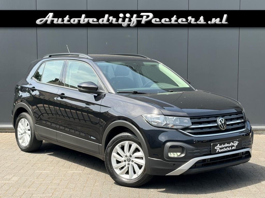 Volkswagen T-CROSS 1.0 TSI Aut. 1e eigenaar V-cockpit Navi C, Auto's, Automaat, T-Cross, Zwart, Bedrijf