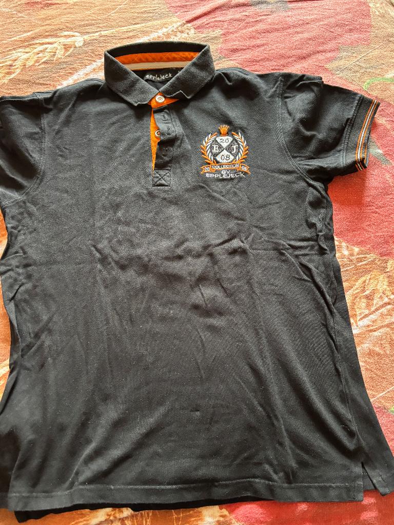 EJ Epplejeck Ruitersport zwarte polo maat M, Dieren en Toebehoren, Paardrijkleding, Gebruikt, Dressuur, Kinderen, Ophalen of Verzenden