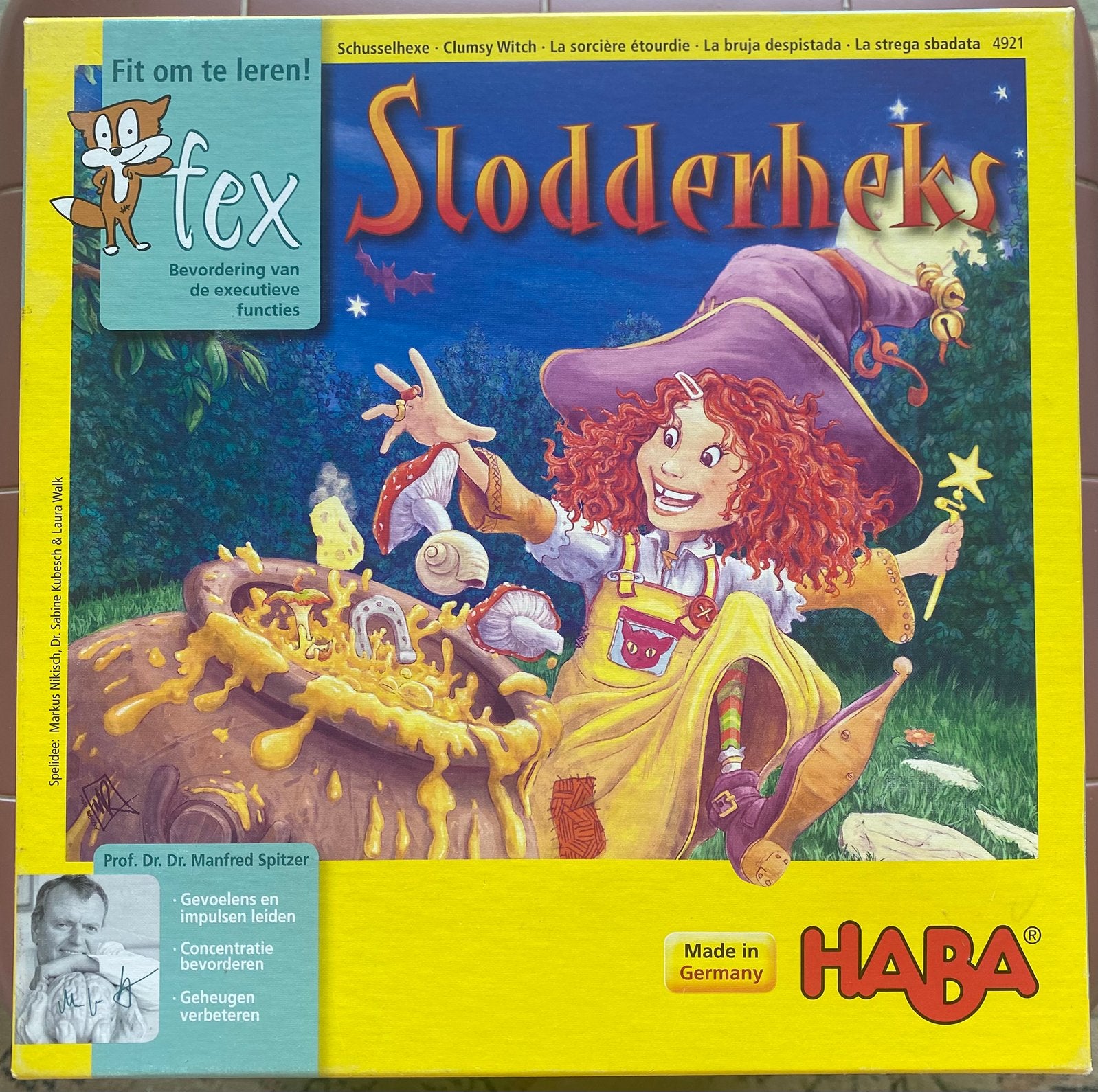 Haba Slodderheks, Hobby en Vrije tijd, Gezelschapsspellen | Bordspellen, Ophalen of Verzenden, Zo goed als nieuw