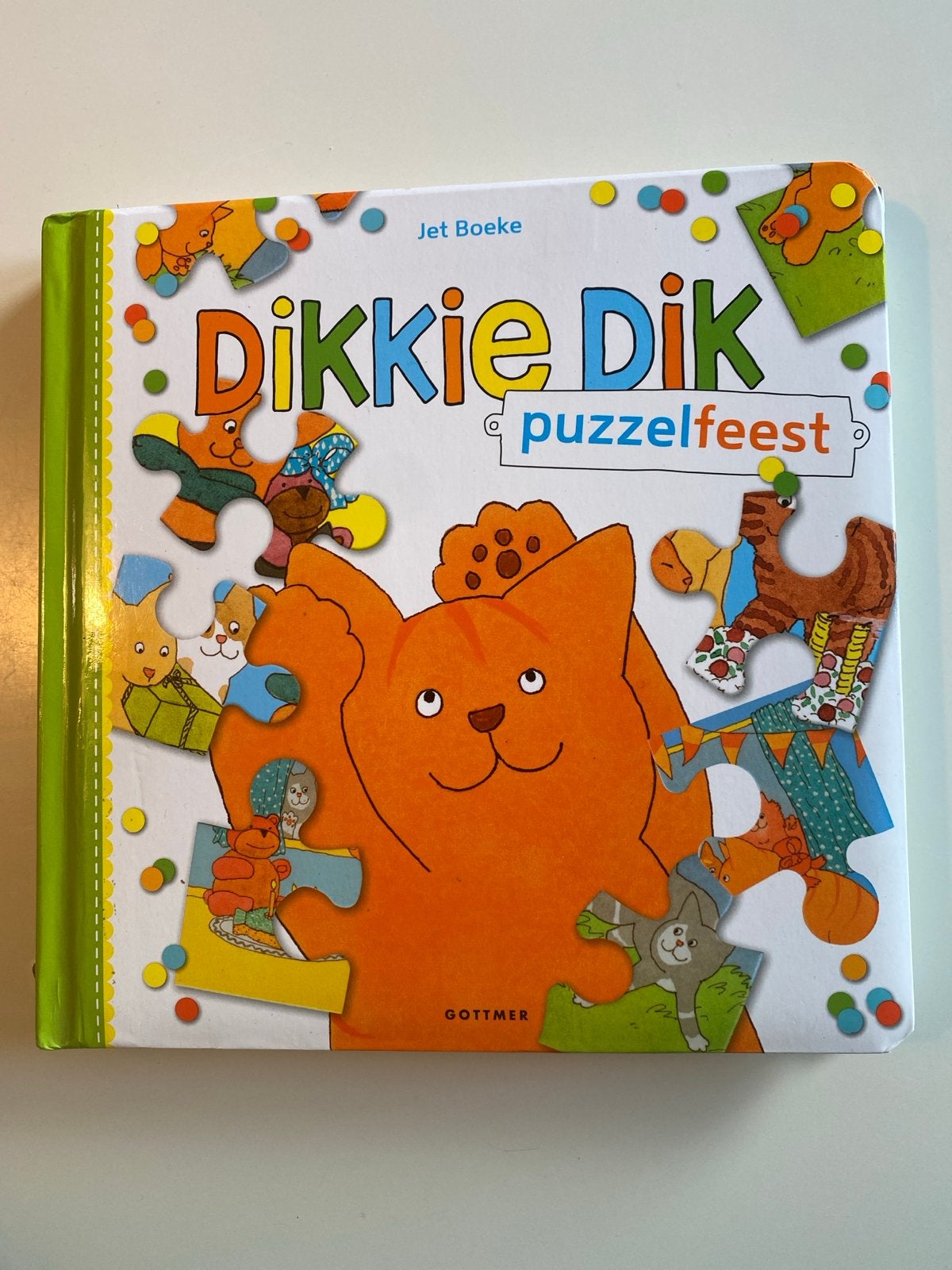 Dikkie Dik Puzzelfeest - Boek met 4 Puzzels, Ophalen of Verzenden, Zo goed als nieuw, Uitklap-, Voel- of Ontdekboek, 2 tot 3 jaar