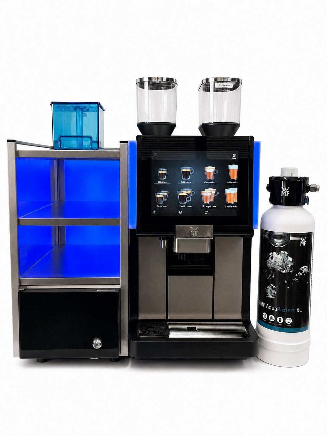 WMF 5000 S+ Dynamic Milk – Zo goed als nieuw – Complete set, 10 kopjes of meer, Koffiemachine, Koffiebonen, Zo goed als nieuw