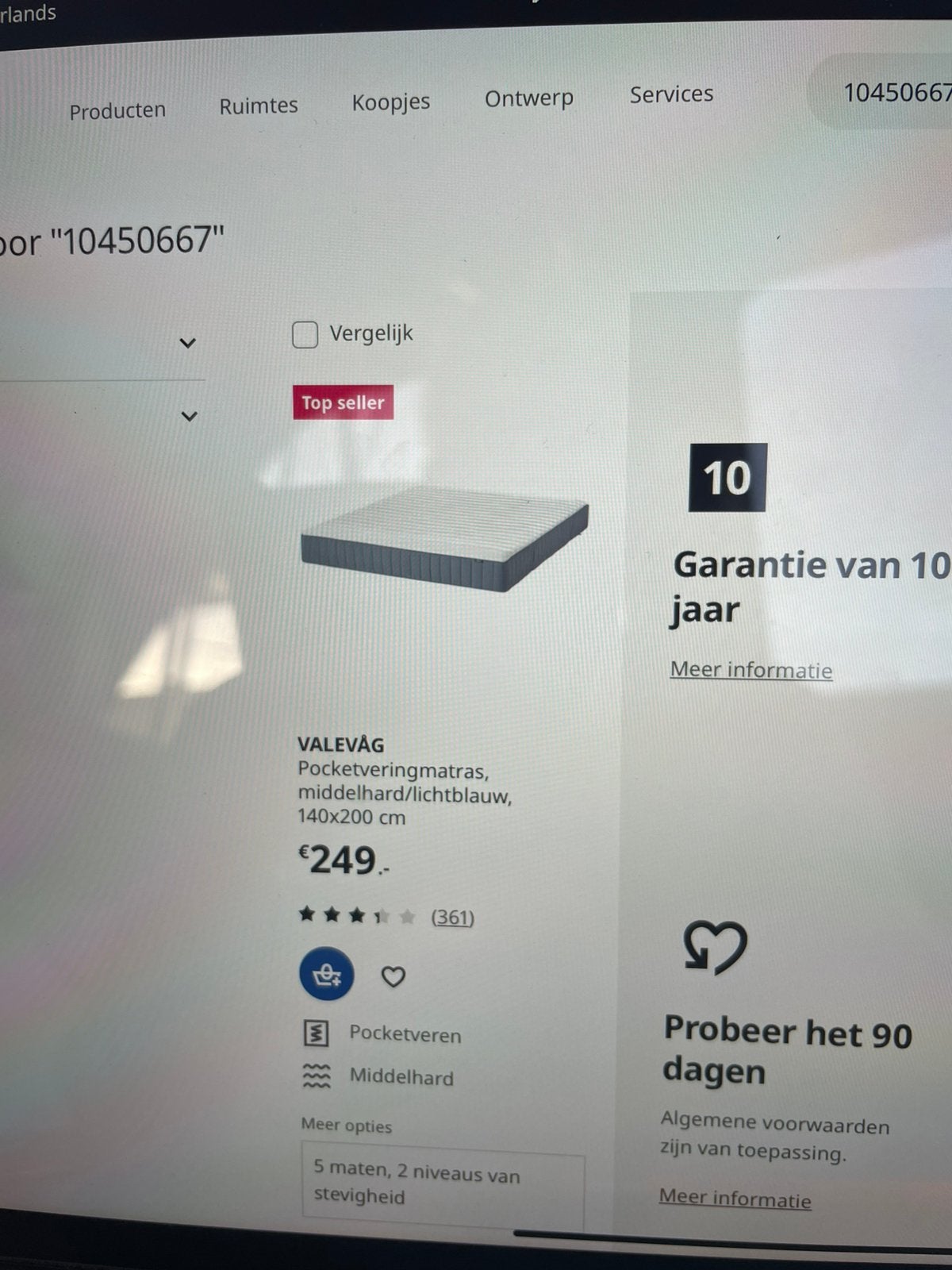 Ikea Bed 140 x 200 nieuw staat, Ophalen of Verzenden, Zo goed als nieuw
