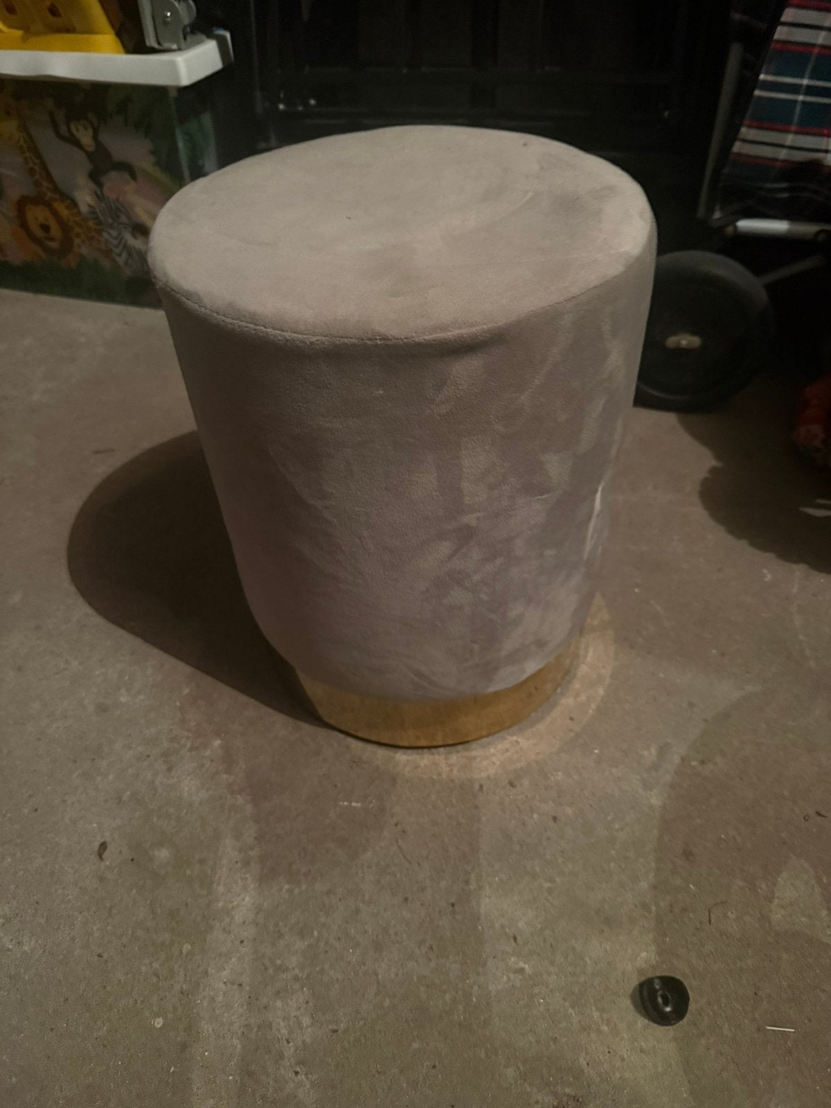 Poefje, Huis en Inrichting, Ophalen, Zo goed als nieuw, Rond, Minder dan 50 cm