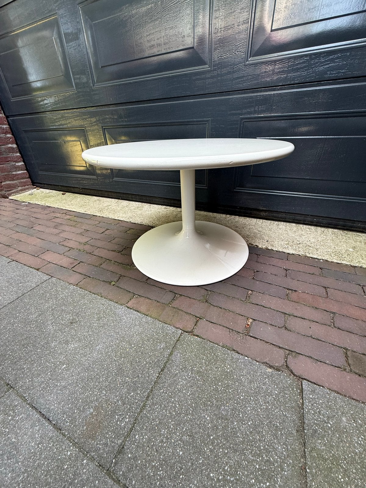 Artifort style Salontafel - Vintage Design, Overige houtsoorten, Gebruikt, 100 tot 150 cm, Rond