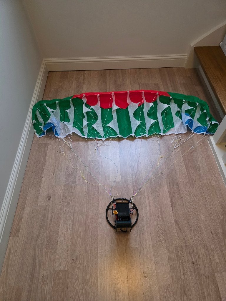 RC Paraglider paramotor 1,5m parachute, Ophalen, Gebruikt