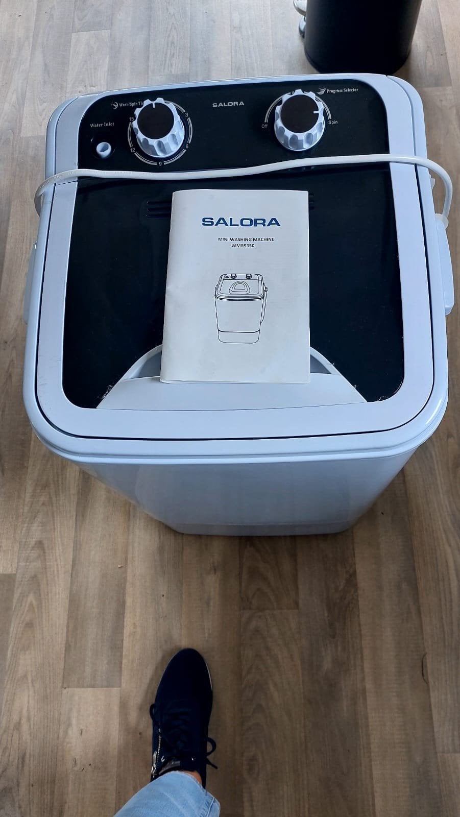 Salora WMR5350 Mini Wasmachine Bovenlader, Ophalen, Minder dan 1200 toeren, Minder dan 85 cm, Minder dan 4 kg