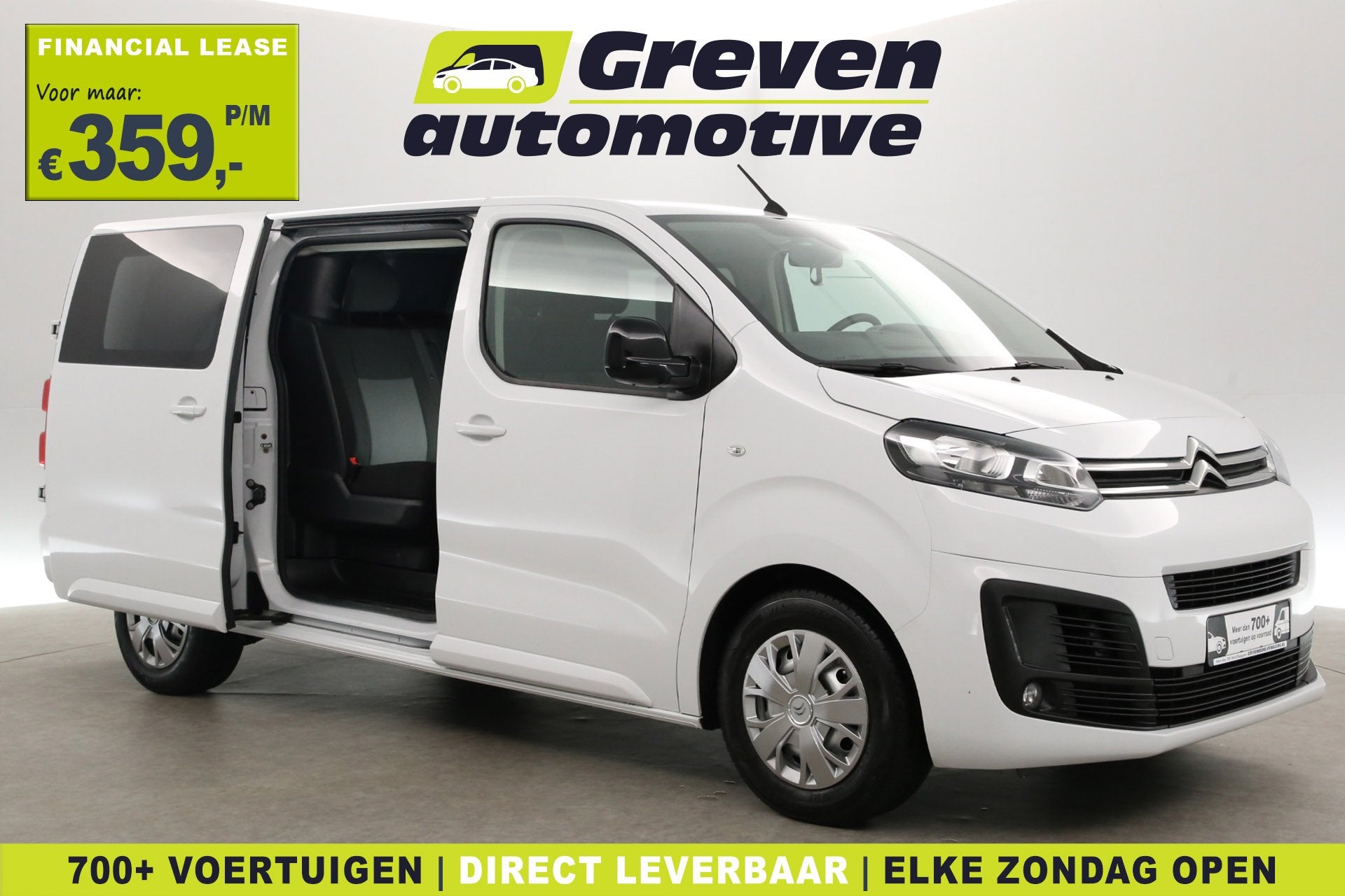 Citroën Jumpy 2.0 BlueHDI 145PK L3H1 | DC | 6 Zits | Airco, Auto's, Voorwielaandrijving, 145 pk, Stof, Gebruikt