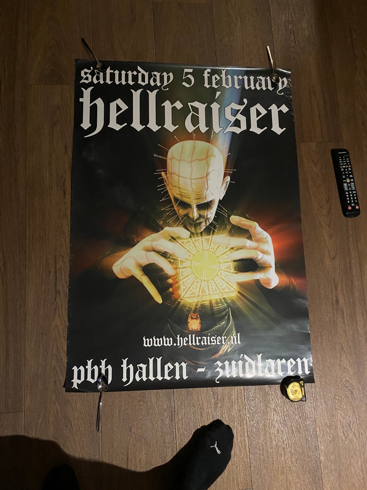 Hellraiser poster ( hardcore ), Ophalen of Verzenden, Nieuw, Deurposter of groter, Muziek