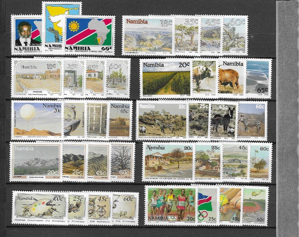 Postzegels Namibie Namibia Zuidwest Afrika, Ophalen of Verzenden, Zuid-Afrika, Postfris