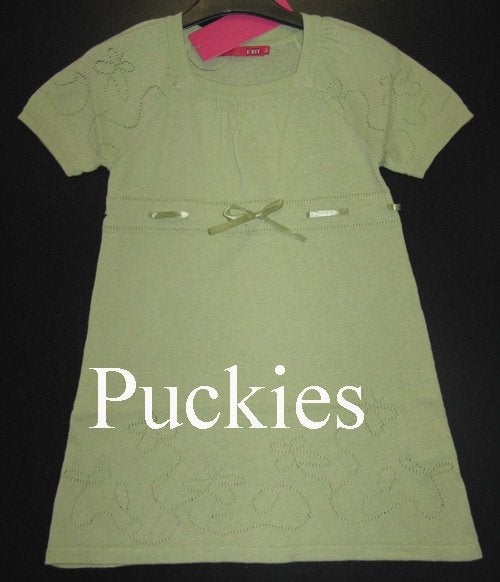 Maat 140 Groene Exit jurk NIEUW (10502), Kinderen en Baby's, Kinderkleding | Maat 140, Meisje, Nieuw, Ophalen of Verzenden, Jurk of Rok