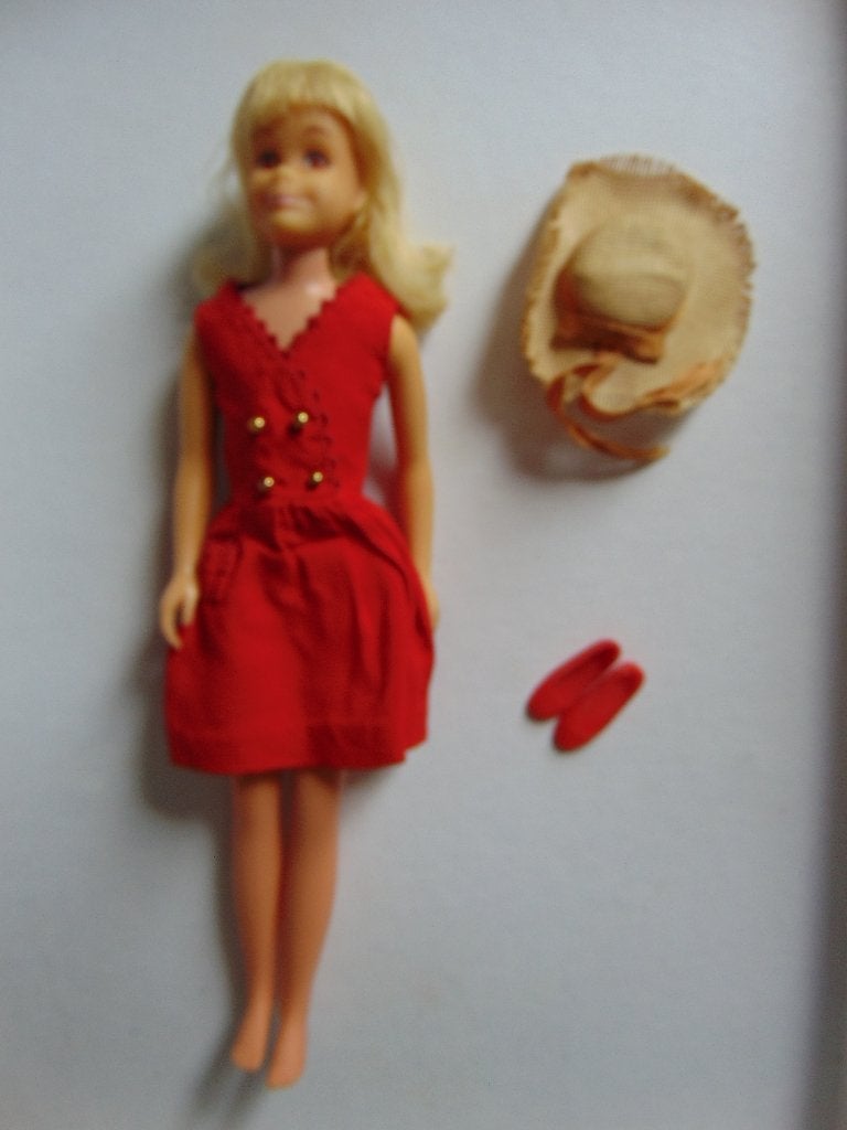 5 Mooie Skooter Barbie poppen Blond donker rood, Verzamelen, Poppen, Ophalen of Verzenden, Gebruikt, Pop