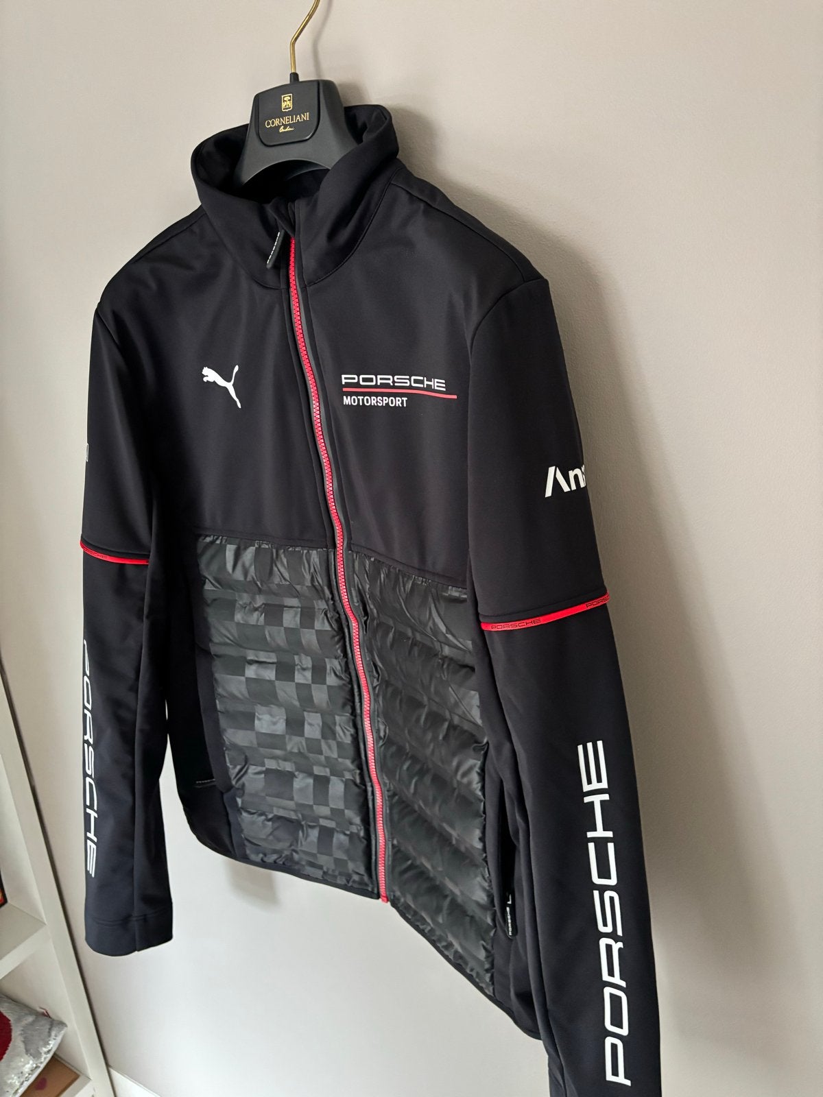 Porsche motorsport Puma hybrid softshell jas zwart maat L, Kleding | Heren, Ophalen of Verzenden, Nieuw, Maat 52/54 (L), Zwart