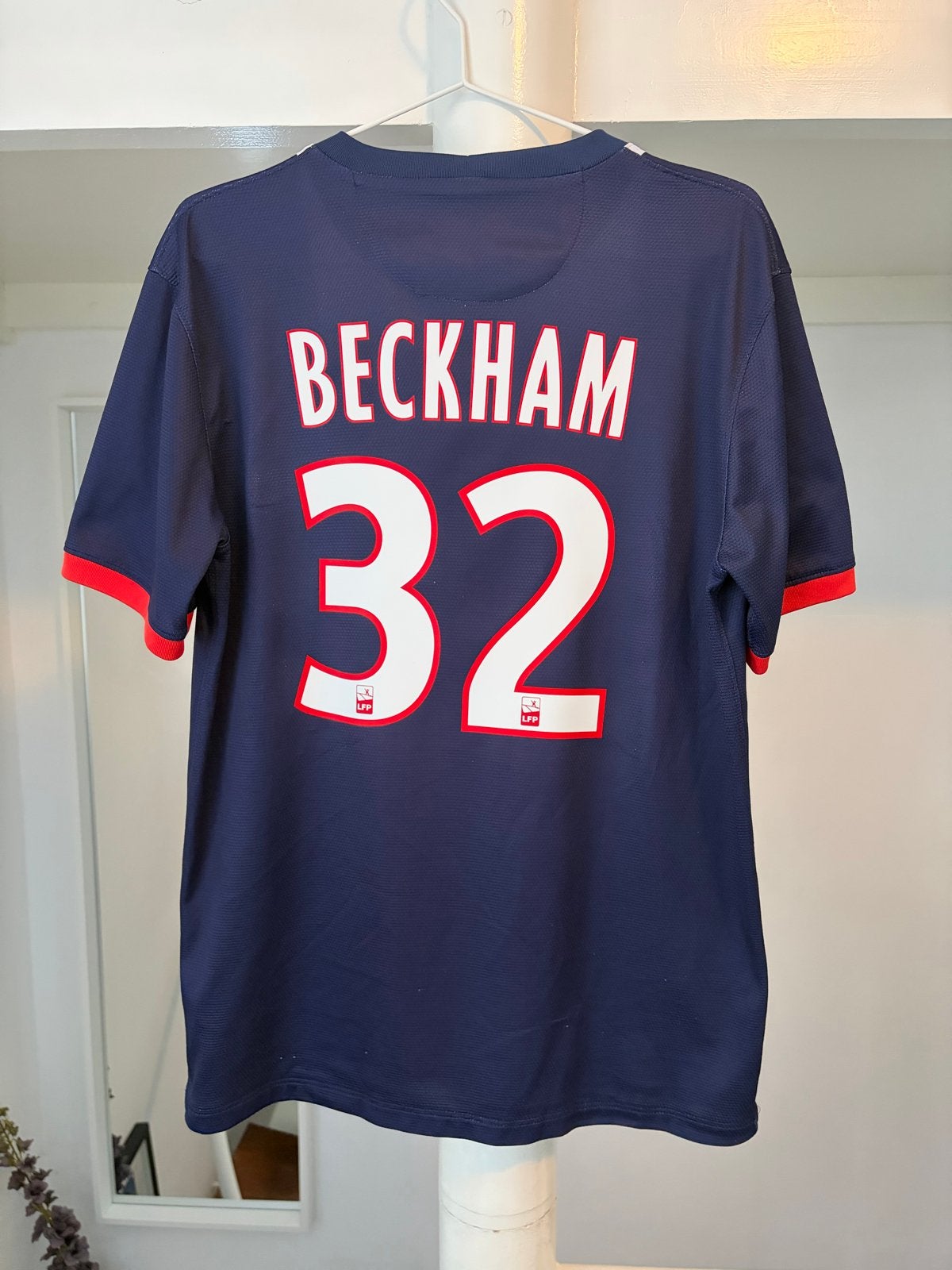 PSG Beckham 32 Thuisshirt 2012-2013, Maat M, Ophalen of Verzenden, Zo goed als nieuw, Shirt