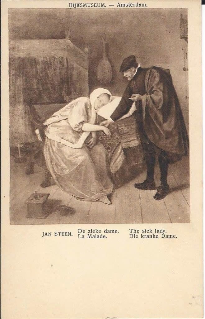 Jan Steen De zieke dame, Verzenden, Voor 1920, Overige thema's