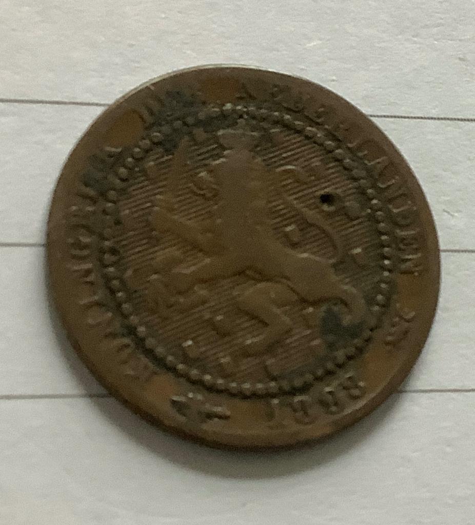 1 cent 1898 Wilhelmina, Verzenden, Koningin Wilhelmina, 1 cent, Losse munt