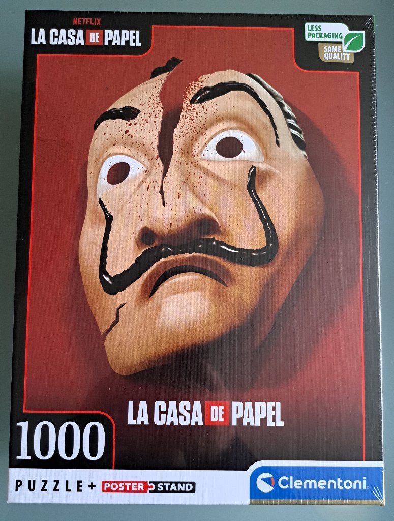 Nieuw: Clementoni La Casa de Papel Netflix puzzel 1000 st., Ophalen, 500 t/m 1500 stukjes, Nieuw, Legpuzzel