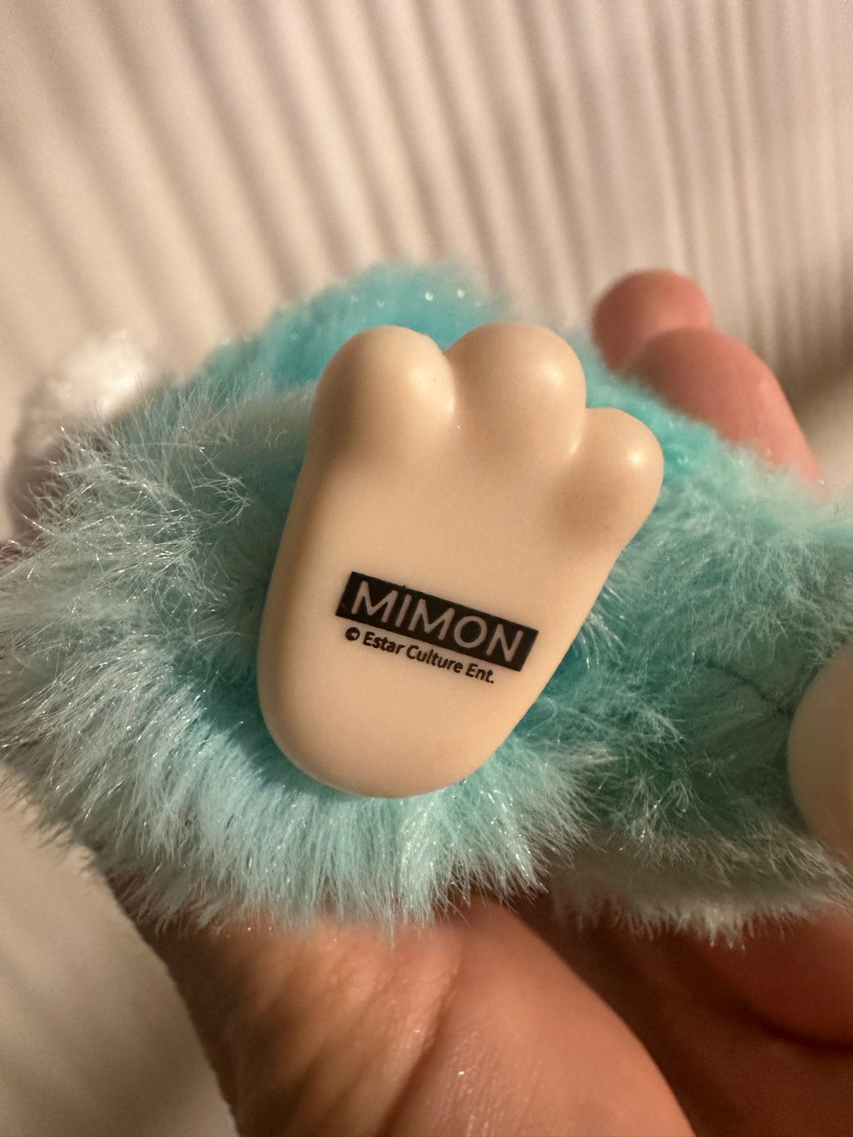 Mimon knuffel met sleutelhanger - Zo goed als nieuw, Kinderen en Baby's, Overige merken, Overige karakters, Overige typen, Ophalen of Verzenden