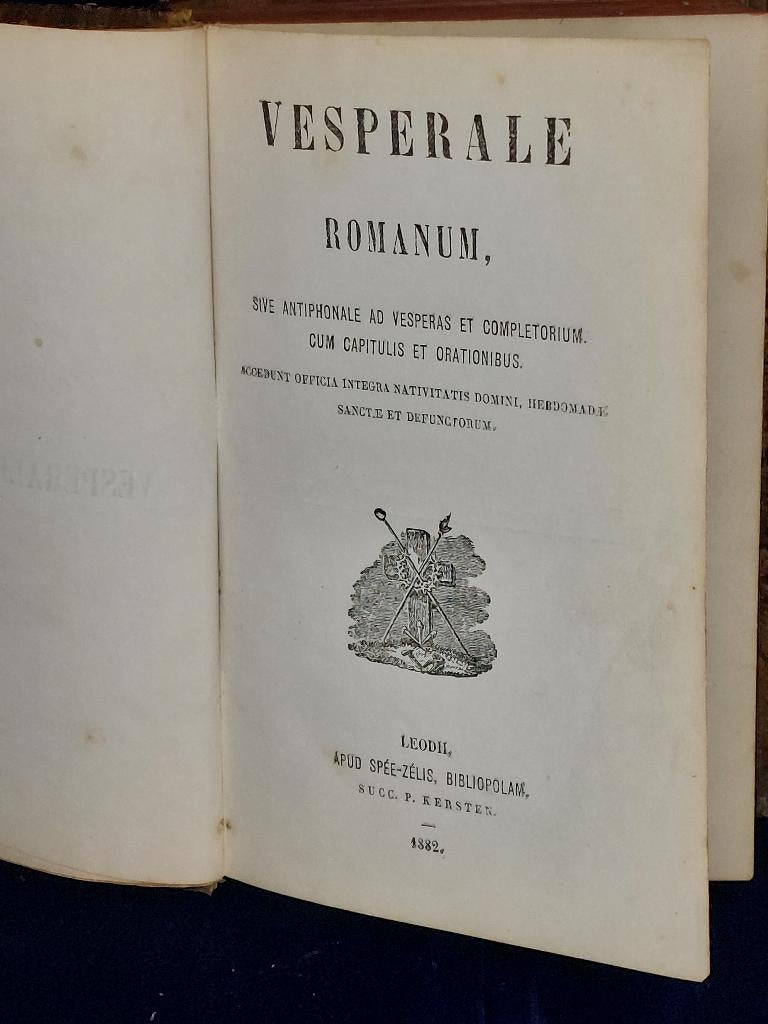 Antiek Boek Vesperale Romanum 1882 Muziekboek, Ophalen of Verzenden