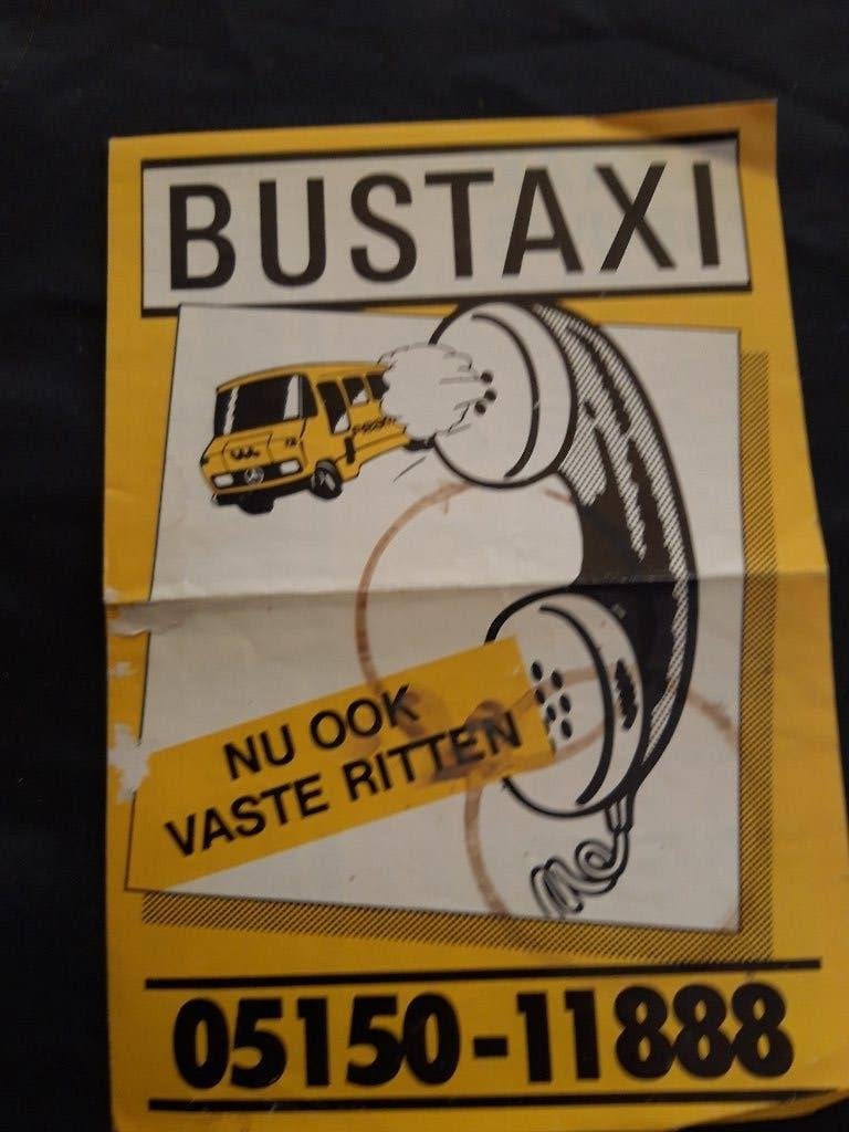 FRAM folder BUSTAXI en dienstregeling 22 okt 1984, Verzamelen, Spoorwegen en Tramwegen, Ophalen of Verzenden, Gebruikt, Bus of Metro