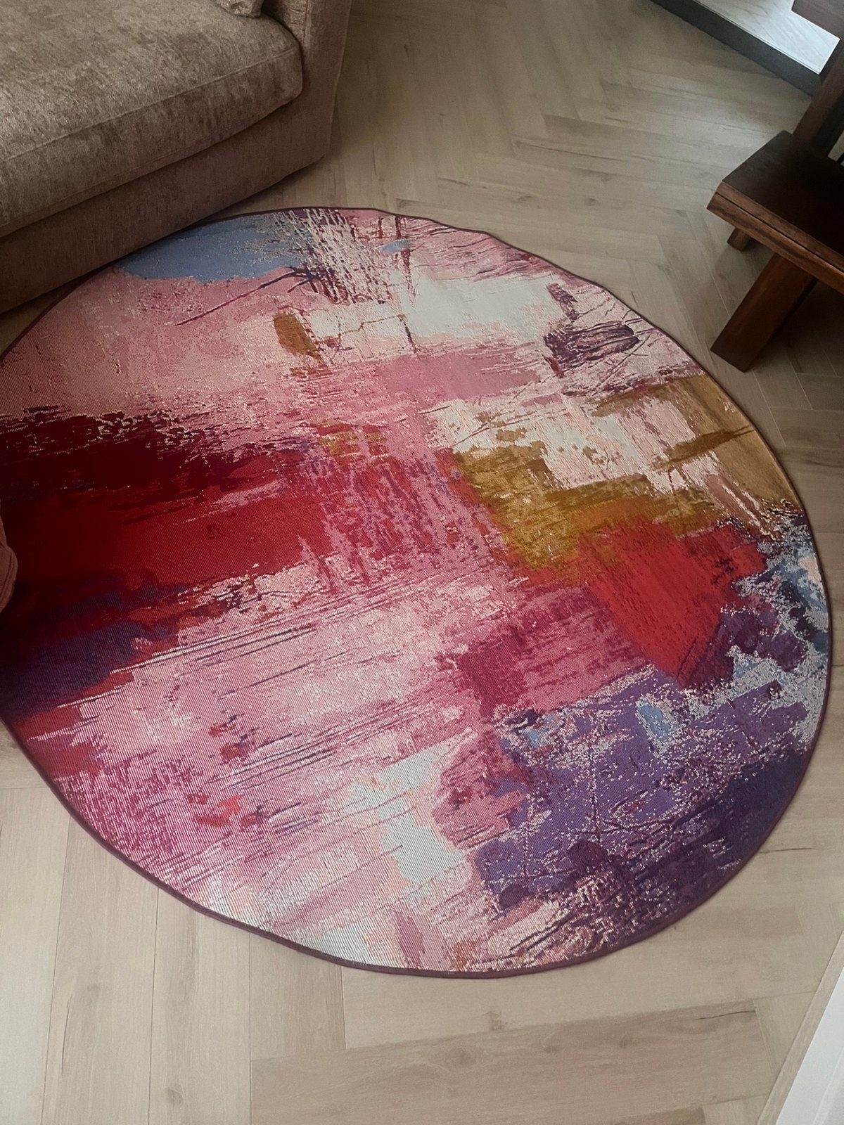 Multicolor vloerkleed Anya van Rugvista - ø200cm, Ophalen, Nieuw, Rond, 200 cm of meer
