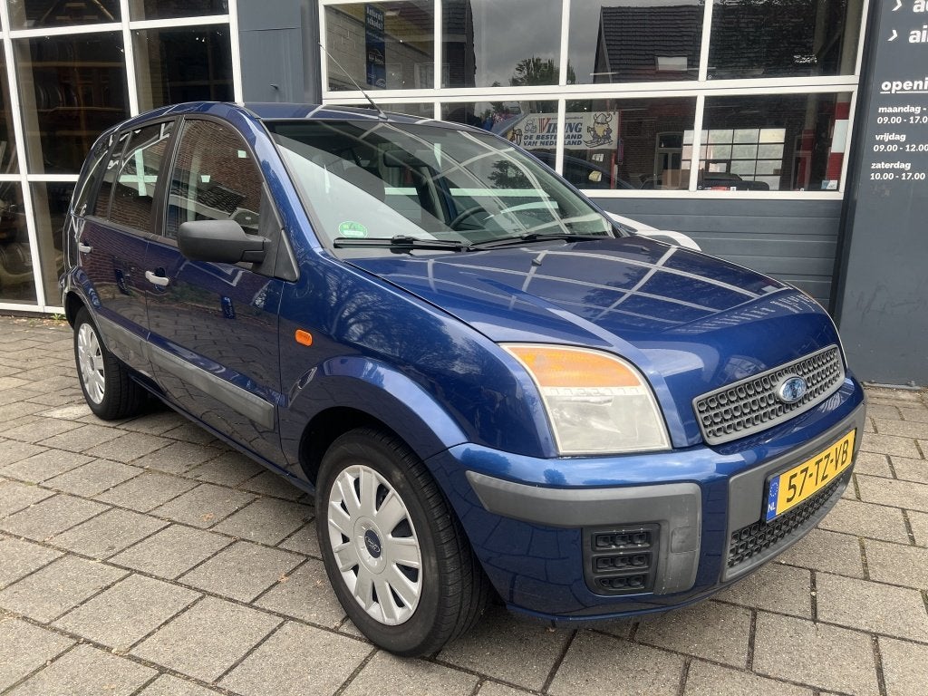 Ford Fusion 1.4-16V Champion Airco 5 deurs (bj 2007), Auto's, Ford, Gebruikt, Blauw, 49 €/maand, Origineel Nederlands