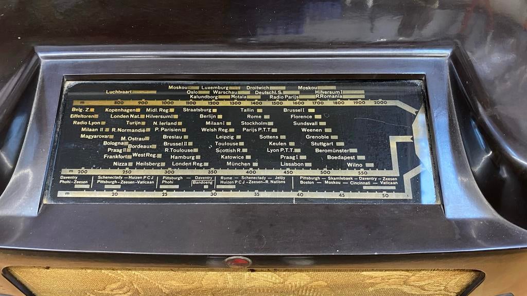 Antieke Philips radio 461A uit 1937, Ophalen of Verzenden, Gebruikt, Radio