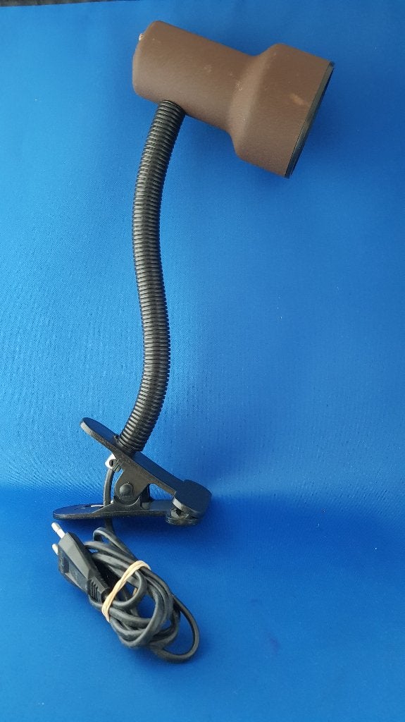Vintage knijpspot bruin, flexibele hals. Mooie conditie. 1A2, Huis en Inrichting, Tweedehands verkoop, Tweedehands verkoop, Gebruikt