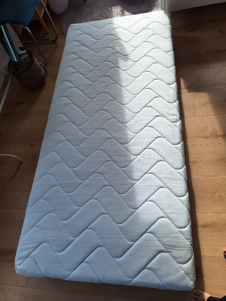 Matras Sven pocketvering - 90x200x24 cm, Ophalen, Gebruikt, 90 cm, Eenpersoons