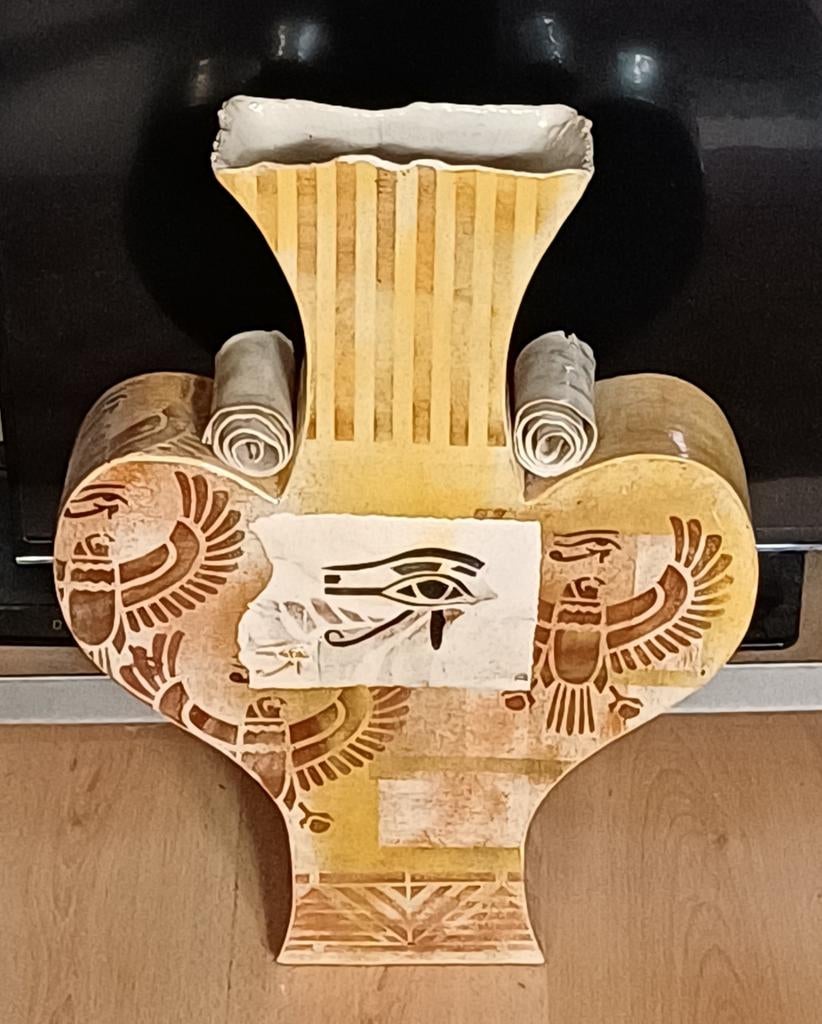 Designvaas : "Egypte"., Antiek en Kunst, Ophalen