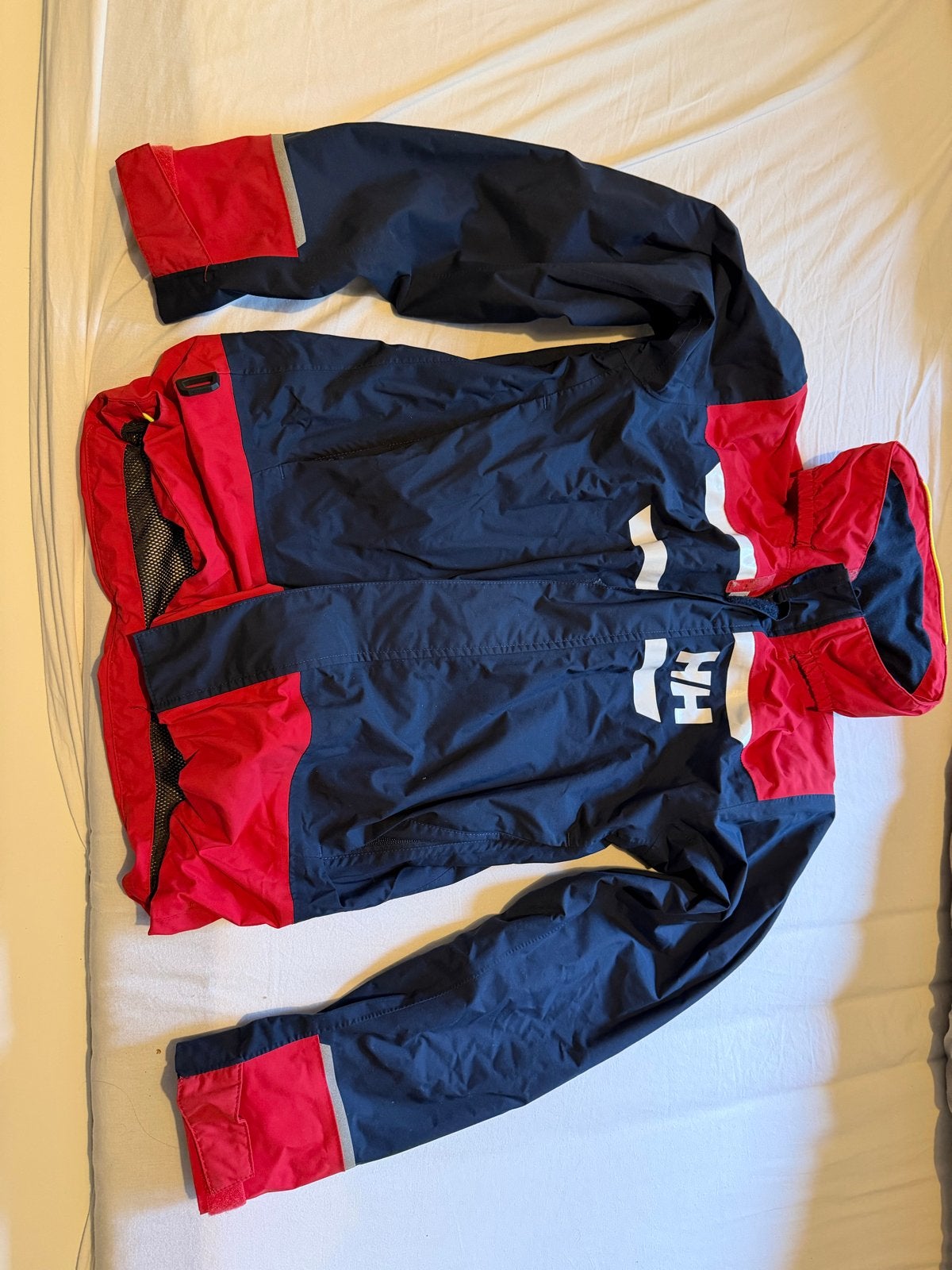 Helly Hansen zeiljas Maat 164 (capuchon ontbreekt), Ophalen of Verzenden, Gedragen, Maat 42/44 (L), Blauw